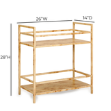 TOV Destin Natural Burl Contract-Grade Bar Cart