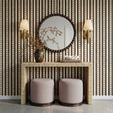 TOV Como Burl and Cotton Jute Designer Accent Stool