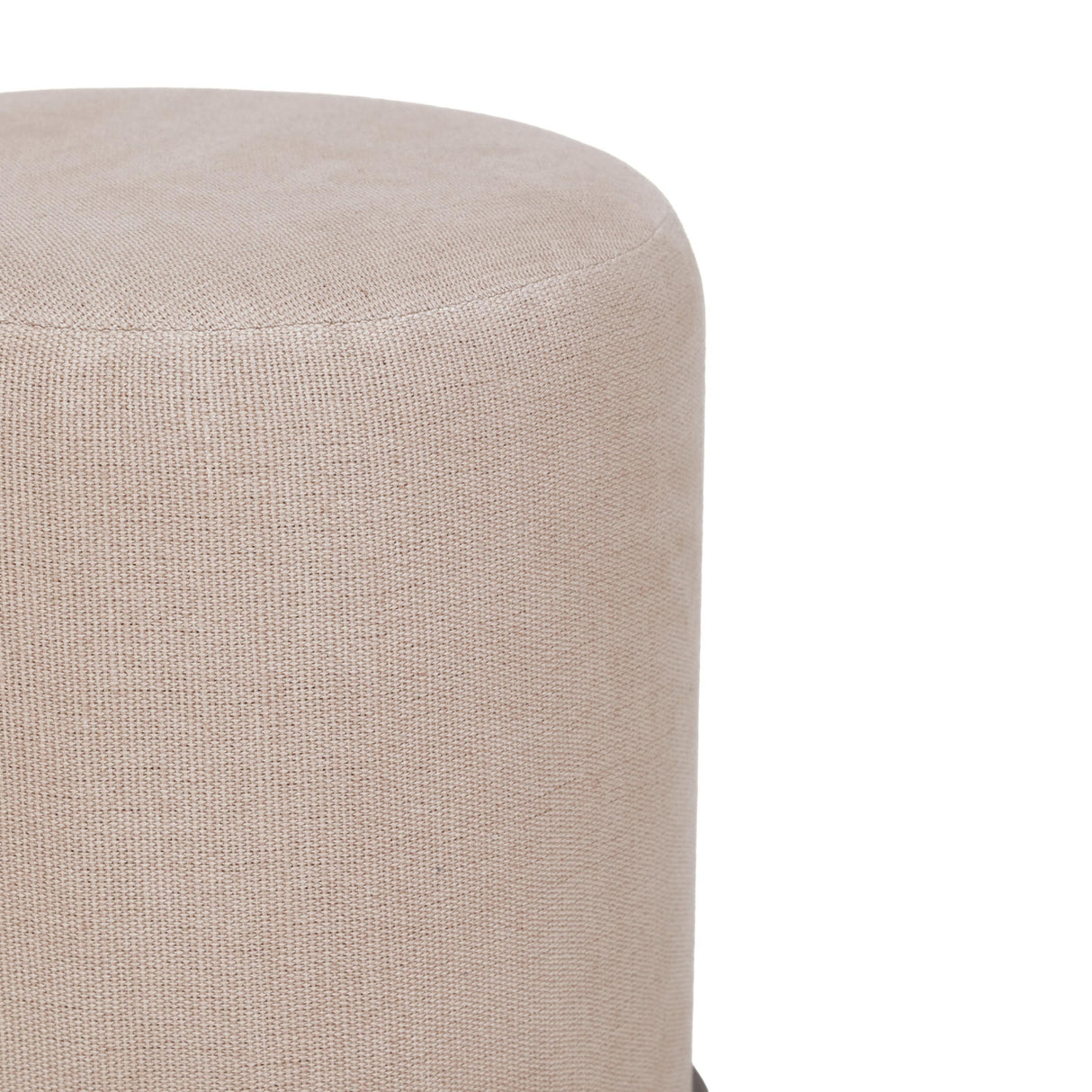 TOV Como Burl and Cotton Jute Designer Accent Stool