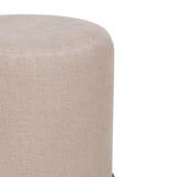 TOV Como Burl and Cotton Jute Designer Accent Stool