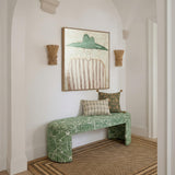 TOV Greenspace Round Upholstered Bench
