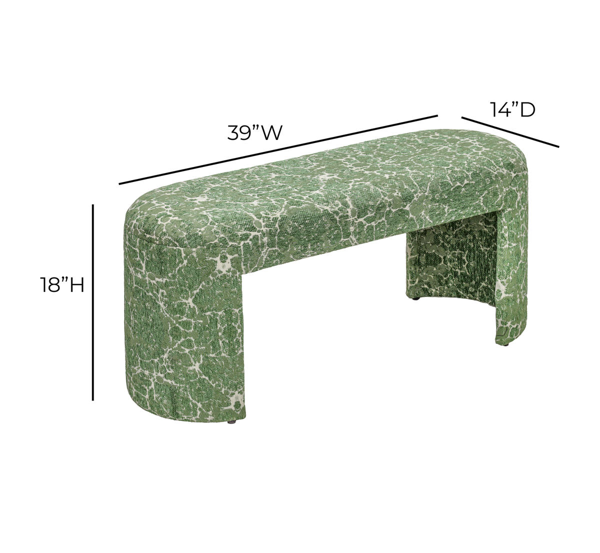TOV Greenspace Round Upholstered Bench