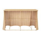 TOV Egan 55" Natural Rattan Console Table