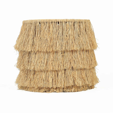 TOV Luau Natural Rattan Round End Table