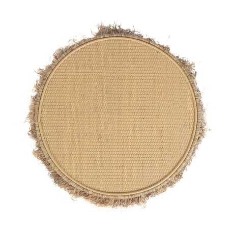 TOV Luau Natural Rattan Round End Table