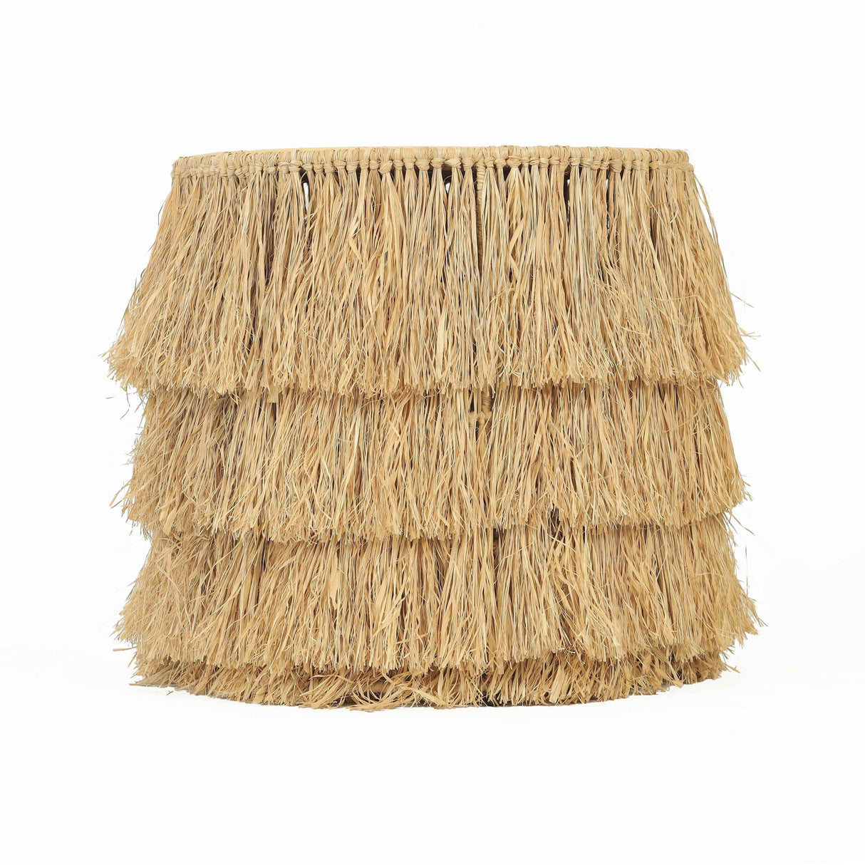 TOV Luau Natural Rattan Round End Table