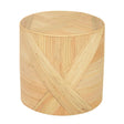 TOV Matea Natural Rattan Cross Side Table