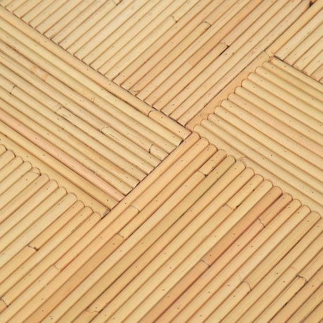 TOV Matea Natural Rattan Cross Side Table