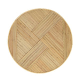 TOV Matea Natural Rattan Cross Side Table