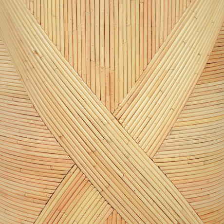 TOV Matea Natural Rattan Cross Side Table