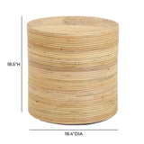 TOV Matea Natural Rattan Arch Side Table