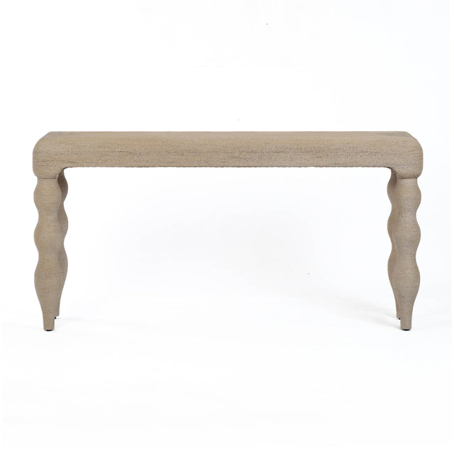 TOV Vicky 68" Natural Woven Seagrass Console Table