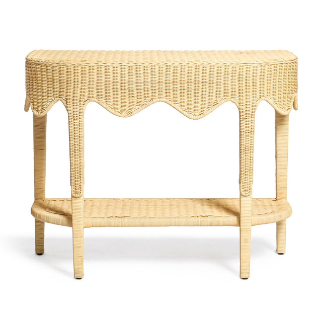 TOV Sally 41" Natural Rattan Console Table