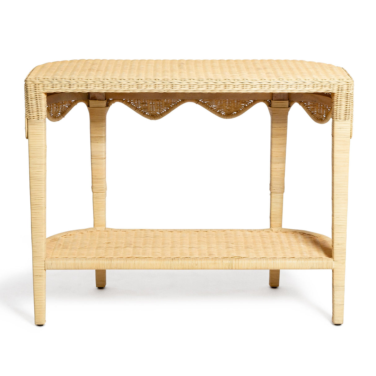 TOV Sally Natural Rattan Console
