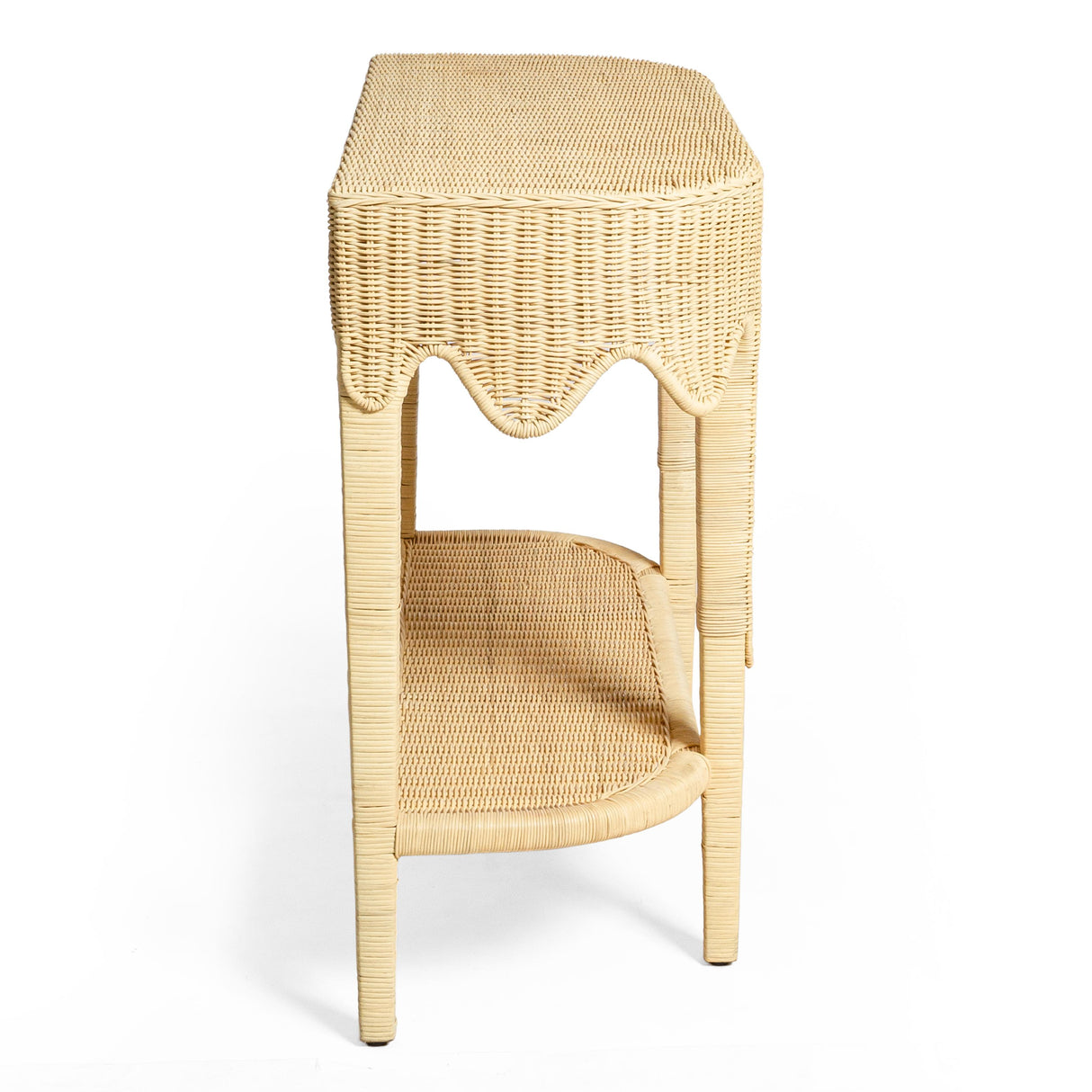 TOV Sally Natural Rattan Console