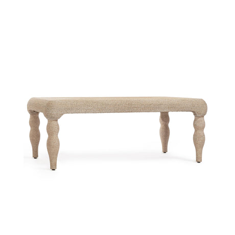 TOV Vicky 49" Natural Woven Seagrass Rectangular Coffee Table
