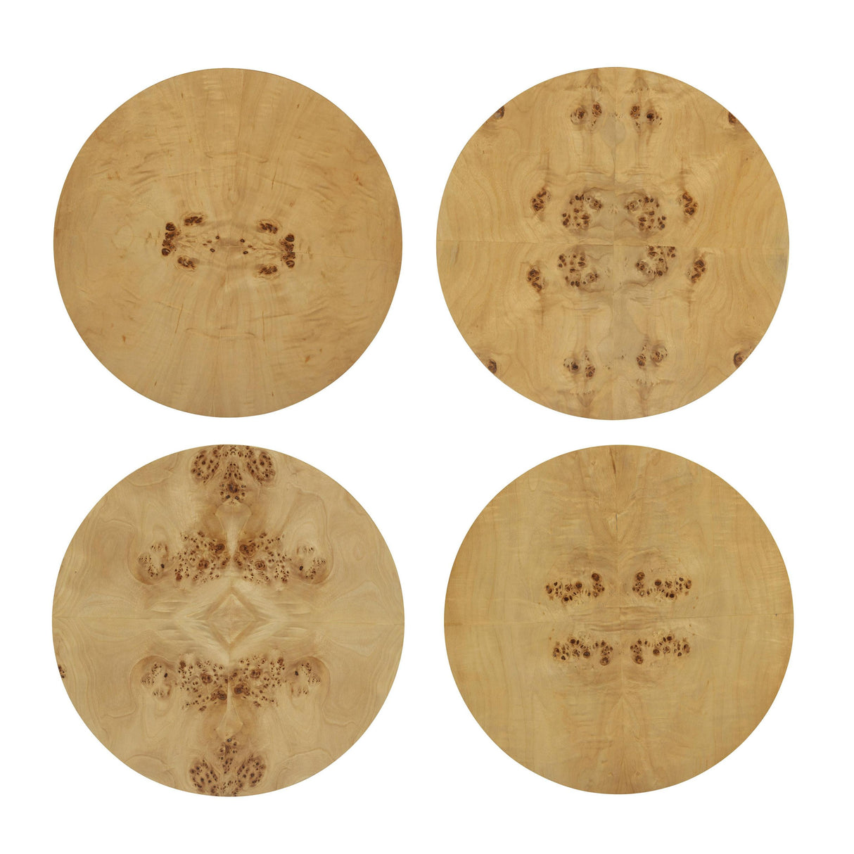 TOV Fig Natural Burl Drum Side Table