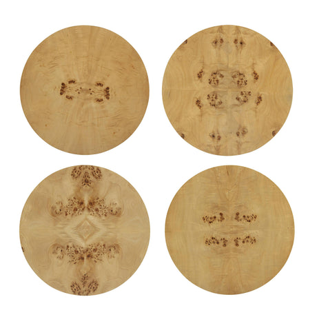 TOV Fig Natural Burl Drum Side Table