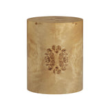 TOV Fig Natural Burl Drum Side Table