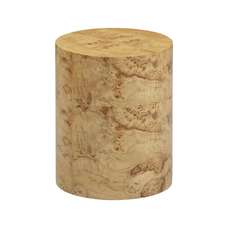 TOV Fig Natural Burl Drum Side Table