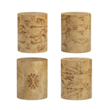TOV Fig Natural Burl Drum Side Table
