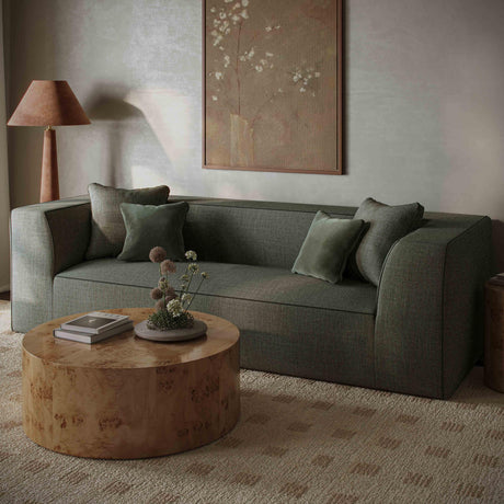 TOV Fig 36" Natural Burl Drum Round Coffee Table