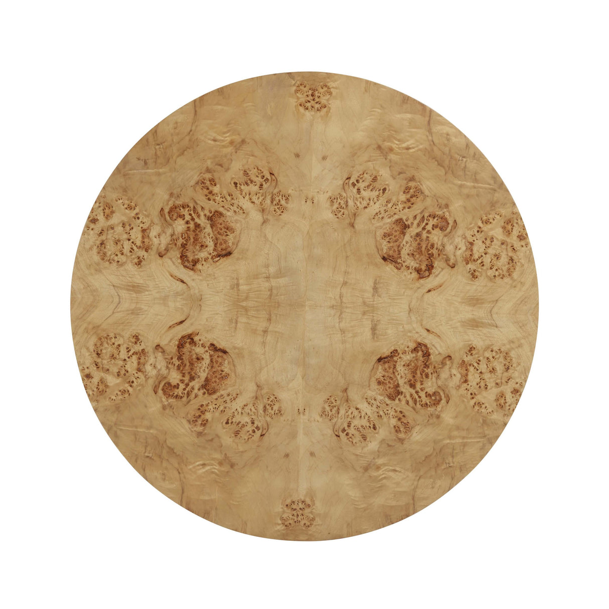 TOV Fig 36" Natural Burl Drum Round Coffee Table