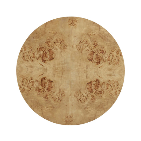 TOV Fig 36" Natural Burl Drum Round Coffee Table