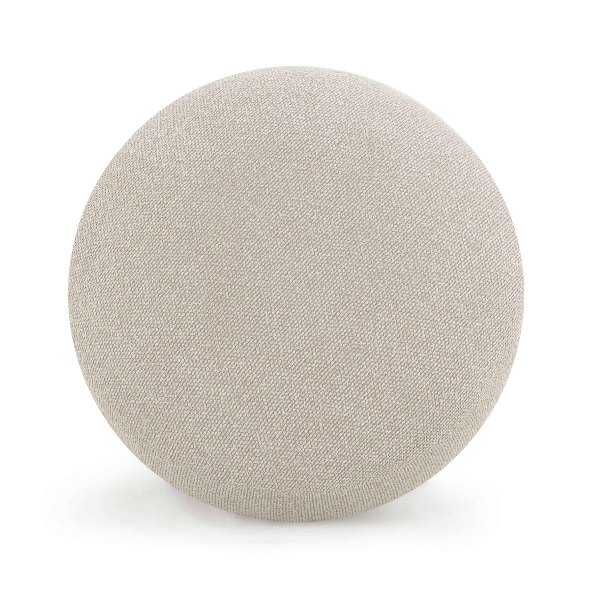 TOV Pucker Warm Grey Boucle Ottoman