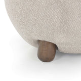 TOV Pucker Warm Grey Boucle Ottoman