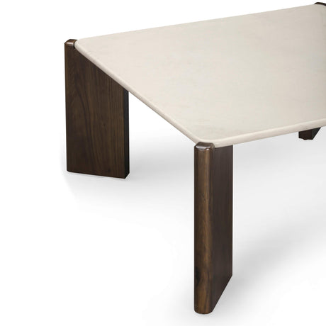 TOV Restis 33.5" Cream Quartz Square Coffee Table