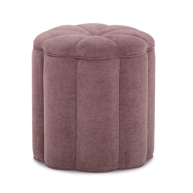 TOV Fleur Textured Performance Velvet Storage Ottoman