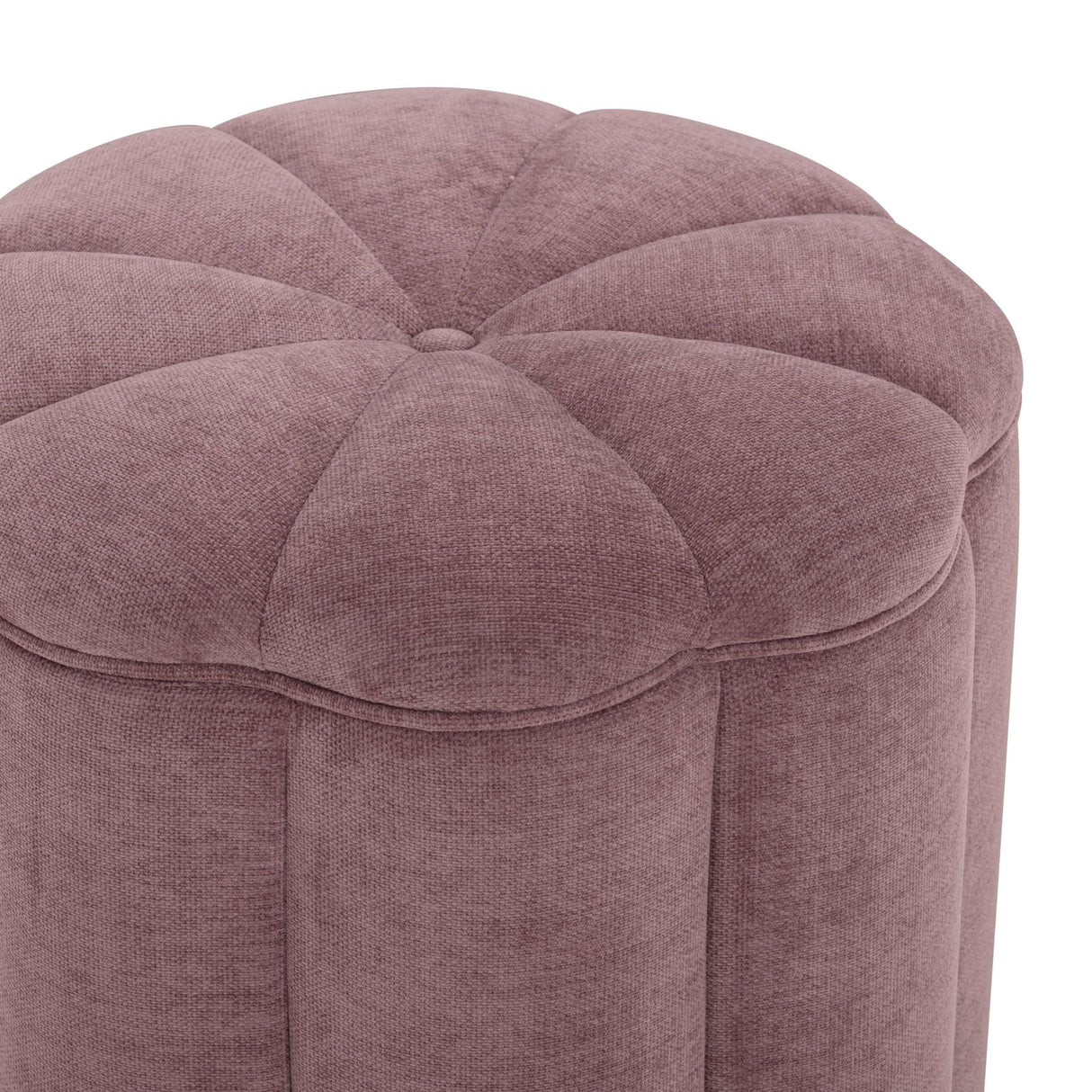 TOV Fleur Textured Performance Velvet Storage Ottoman