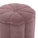 TOV Fleur Textured Performance Velvet Storage Ottoman
