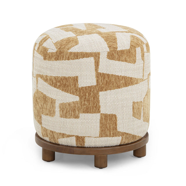 TOV Bisou Performance Jacquard Ottoman