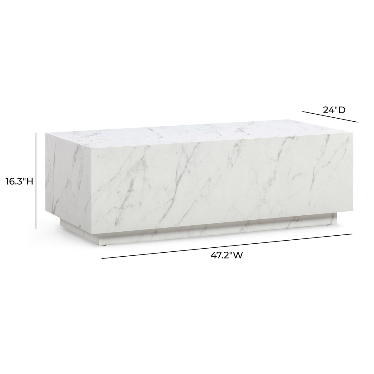 TOV Romy 47" Rectangular Coffee Table