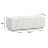 TOV Romy 47" Rectangular Coffee Table