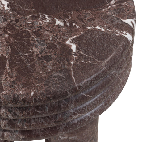 TOV Delta Concrete Indoor/Outdoor Round Side Table