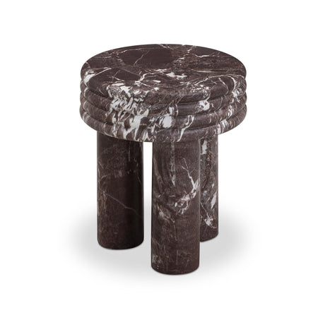 TOV Delta Concrete Indoor/Outdoor Round Side Table