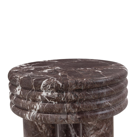 TOV Delta Concrete Indoor/Outdoor Round Side Table