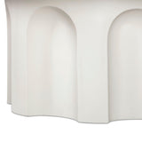 TOV Cassandra 38" Ivory Indoor/Outdoor Concrete Round Coffee Table