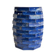 TOV Trax Azul Blue Indoor/Outdoor Ceramic Side Table