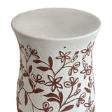 TOV Ceramic Carved Terracotta Indoor/Outdoor Table