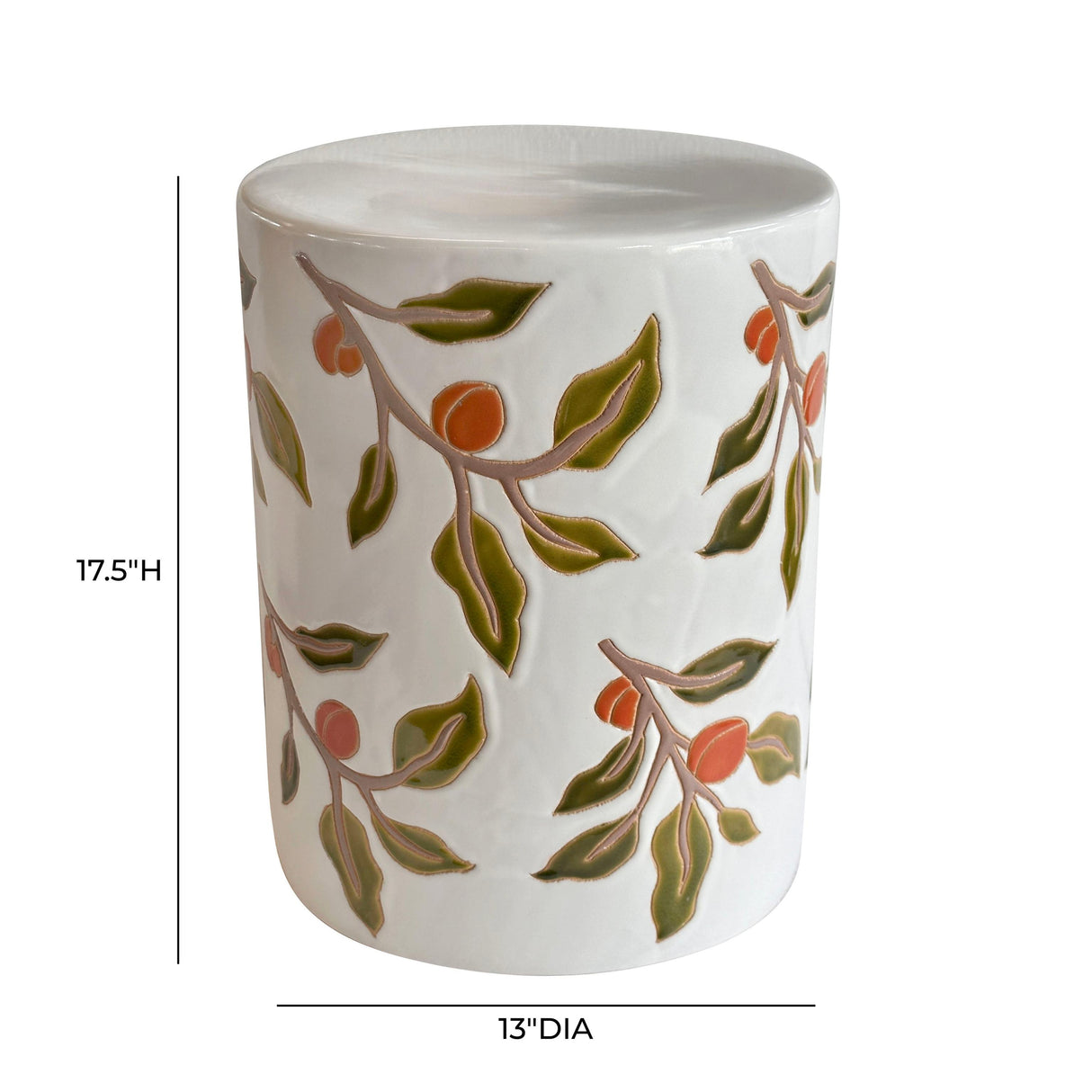 TOV Tempest Citrus Indoor/Outdoor Ceramic Table