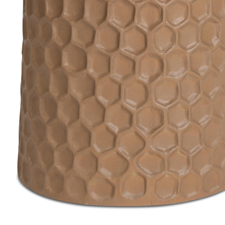 TOV Hessa Indoor/Outdoor Concrete Chiseled Side Table