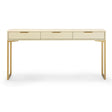 TOV Pesce 59" Shagreen 3 Drawer Console Table