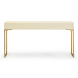 TOV Pesce Cream Shagreen Console Table