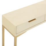 TOV Pesce 59" Shagreen 3 Drawer Console Table