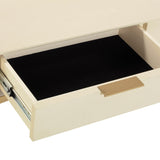 TOV Pesce Cream Shagreen Console Table