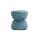 TOV Tomlin Ruched Performance Fabric Game Ottoman